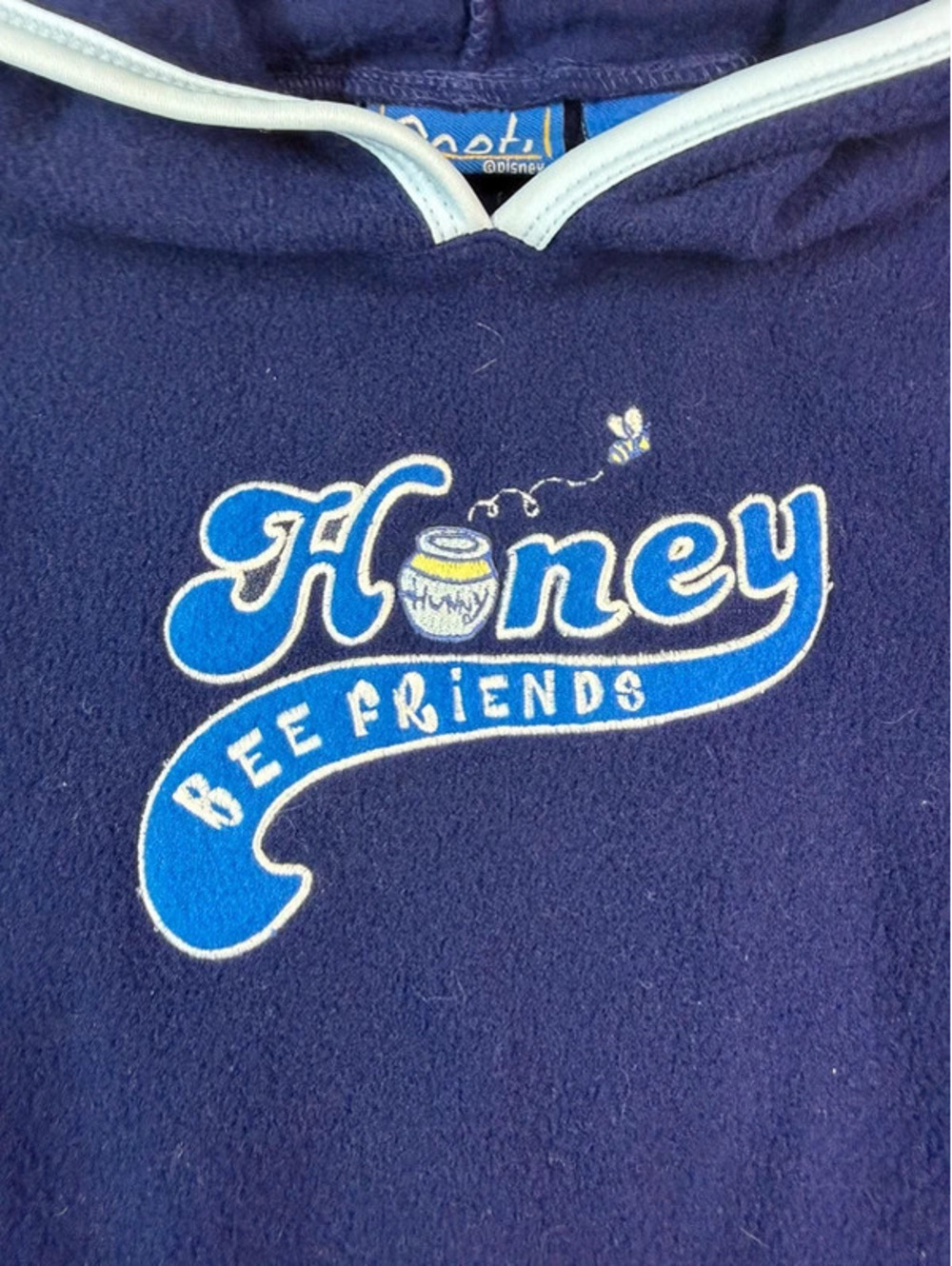 Vintage NWT Disney Winnie the Pooh Fleece Hoodie Youth L - Picture 3 of 5